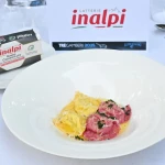 Bis Tortelli di erbetta e di ciliegia - Ai Due Platani - Cena Tre Gamberi 2025 ยฉ Francesco Vignali Photography